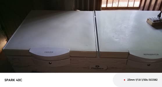 2doors dawlance freezer 1year used  compressor warranty 12year