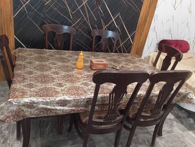 Dinning table with 6 chairs