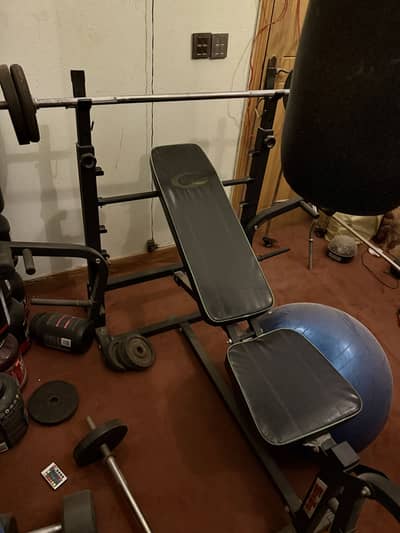 Slimline multifunctional bench press
