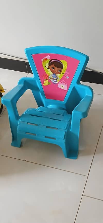 kids chair and car