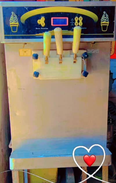 ice cream snow machine under counter chiller
