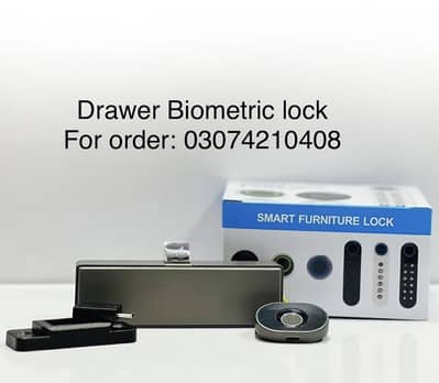 Security Drawer finger Door lock battery operated wireless totally