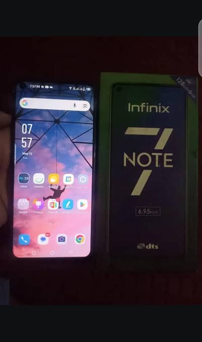 Infinix note 7 6gb128gb official PTA appeved exchange possible