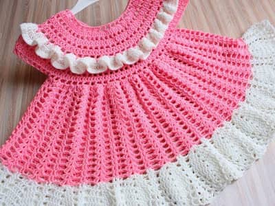 handmade crochet baby frock| summer dress 0-2 years