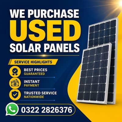 We Buy All Kinds of Solar Systems and Batteries ups