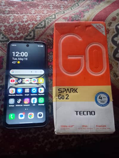 techno spark go 2 with original box