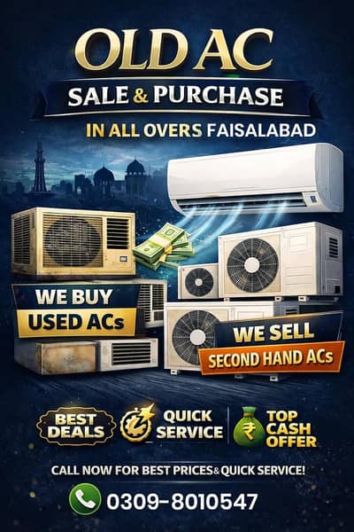 Old & New Inverter & Non Inverter Ac sale purchase