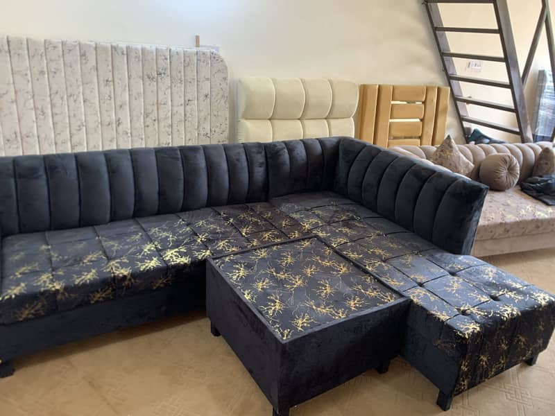 L SHAPE SOFA SET 4