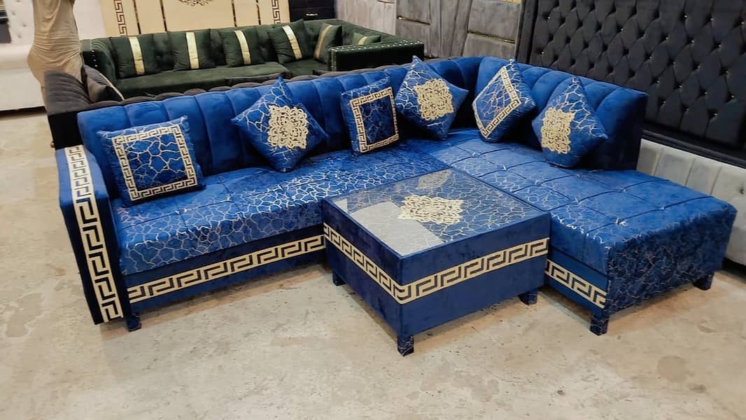 L SHAPE SOFA SET 5