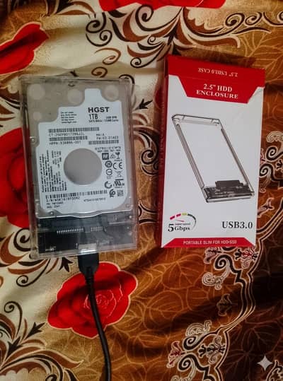 1TB external thin hard drive for sale new condition