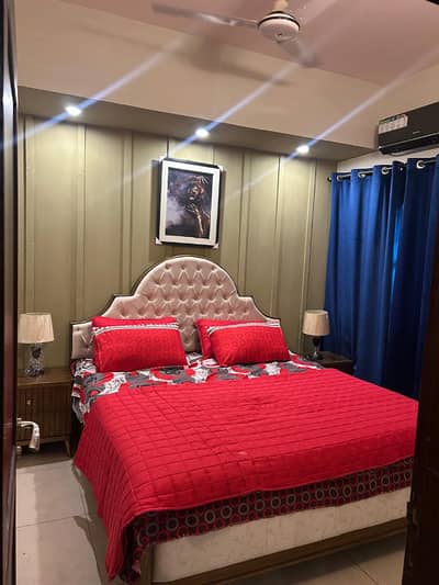 2 bedrooms apartment fully luxury furnished available for rent location E-11 Islamabad
