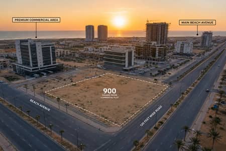 Beach Avenue Mega Commercial Plot 900 Yards Premium Investment Opportunity