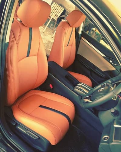 Honda civic new poshish seat covers in japanese synthetic  leather.