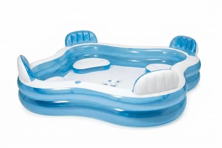 Intex Inflatable Family Lounge Pool with Built-in Seats & Backrests