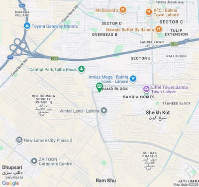 10 Marla Plot For Sale In Sikandar Block, Bahria Town - Facing Kanal - Dues Clear