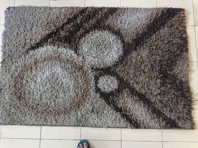 beautiful brown and  dark brown rug