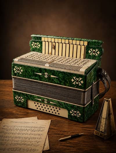 Vintage Antique Harmonium Accordion – Rare Restored Piece