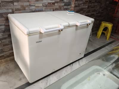 HAIER DOUBLE DOOR REFRIGERATOR FREEZER FOR SALE IN GOOD CONDITION