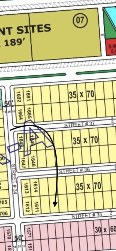 Sun Face 10 Marla Solid Plot ONLY At 1.35 Crore - FMC B17 Islamabad.
