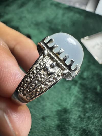 Natural MoonStone Ring Chandi (Silver)