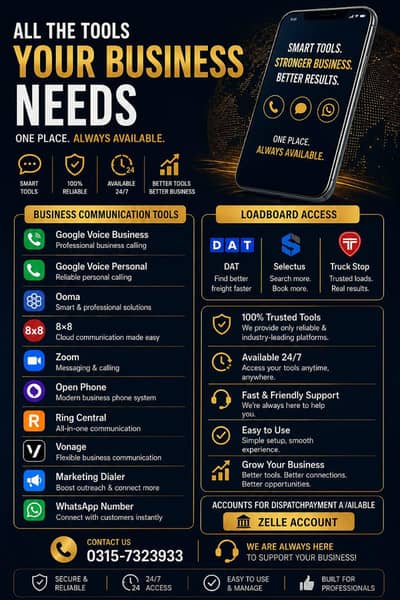Professional Truck Dispatch Tools with 24/7 Support