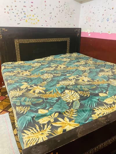 king size bed, without mattress urgent sale