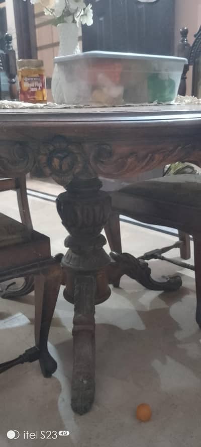 6 seater chinnioti elegant dining table