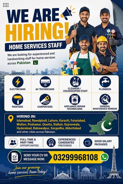 Skilled technicians Required
