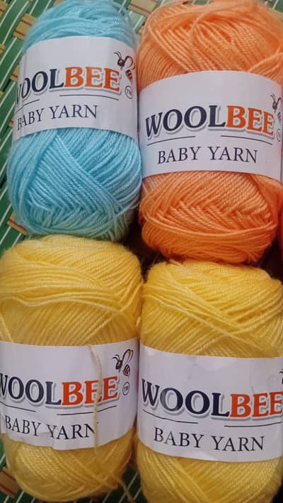 Brand New Al Saeed 10 yarn balls (WoolBee Baby & Woolly Acrylic)