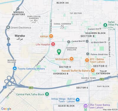 10M Plot Awais Block Bahria Town Lahore
