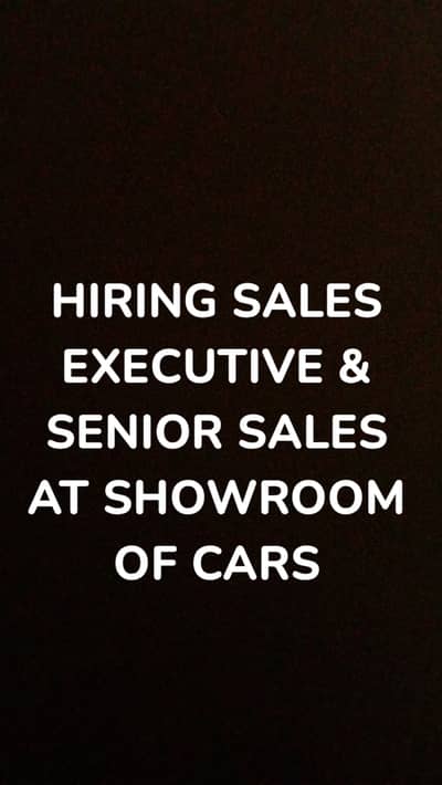 HIRING SALES EXECUTIVE AT SHOWROOM
