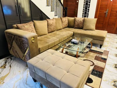 L Shaped 7 Seater Sofa Set