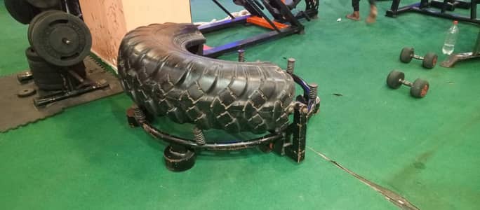 Stationary Tire Flip Gym Equipment