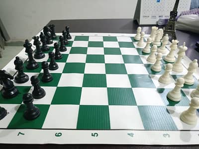 Chess Mat With Pieces For Sale