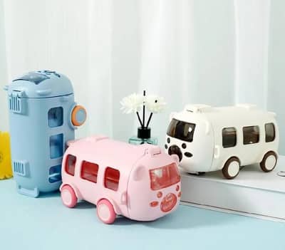 kids Bus water bottle ABS plastic