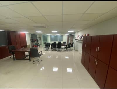 1st Floor Furnished Office With Car Parking For Rent