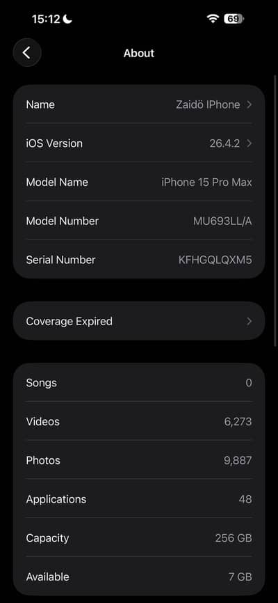 iPhone 15 Pro Max JV (256GB)