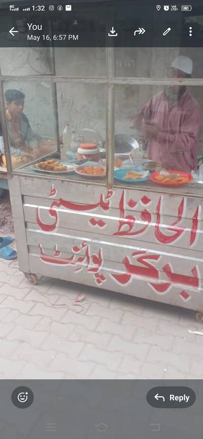 fast food counter burger shwarma