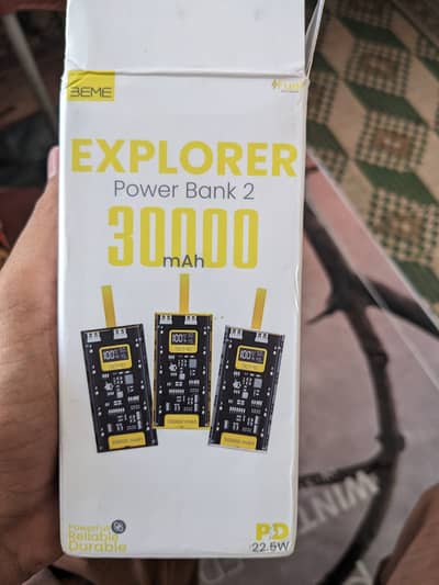 POWER BANK 30000MAH WITH EVERY DATA CABLE BEME ORIGINAL IN CHEAP PRIC