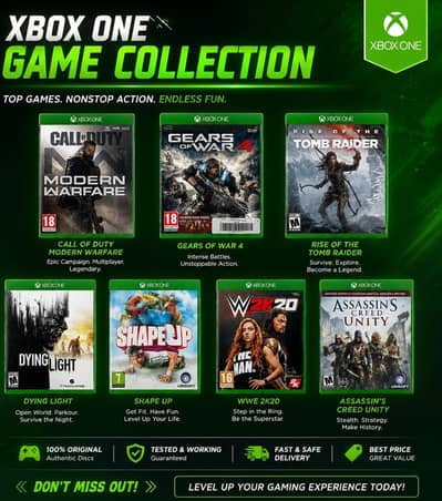 Xbox Games Disc Now in Stock Delivery all pakistan   xbox games