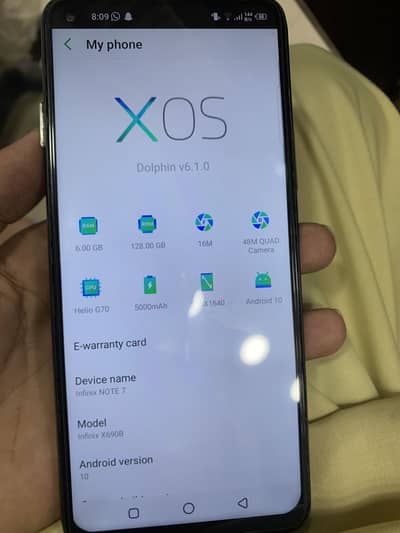 Infinix note 7 green