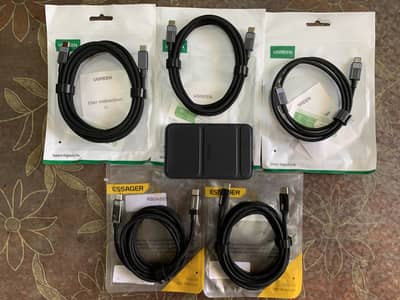 Ugreen cable 240w, Anker magsafe powerbank, Essager cable 240w.
