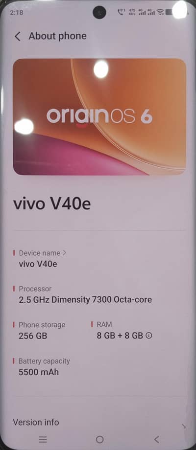 vivo v 40e 5g urgent sale