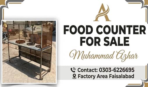Food Counter | Counter for Sale | Commercial 3-Burner