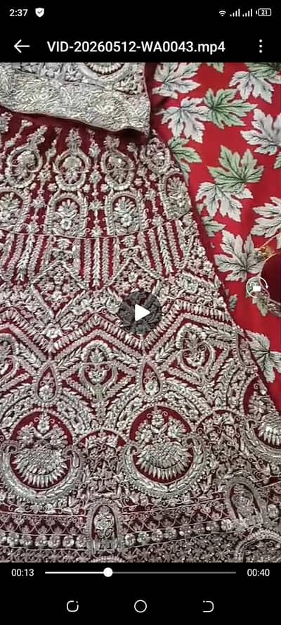 Bridal lehnga for sale.