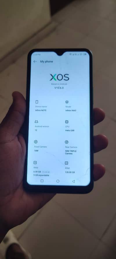 Infinite Note 11 6/128GB PTA Approved