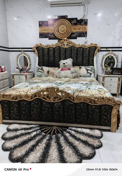 95% new king size bed and side table make up table and sofa