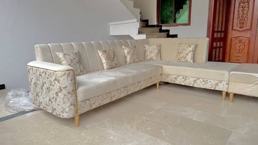 L Shape 7 Seater Sofa Set Brand New