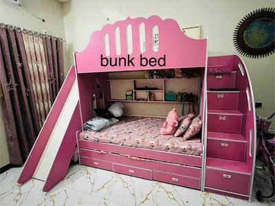 kids bed wooden bed kids Furniture  slide bed