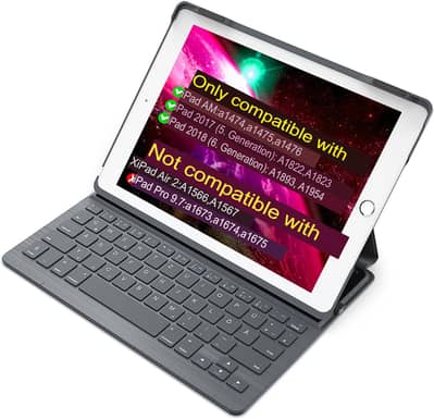 Keyboard Case for 10.2/10.5 inch iPads. suitable for iPad 2018, 2017